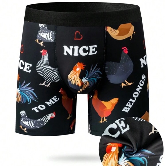 Other - 🪷 "Nice 🐓 Belongs to Me" Funny Boxer Briefs